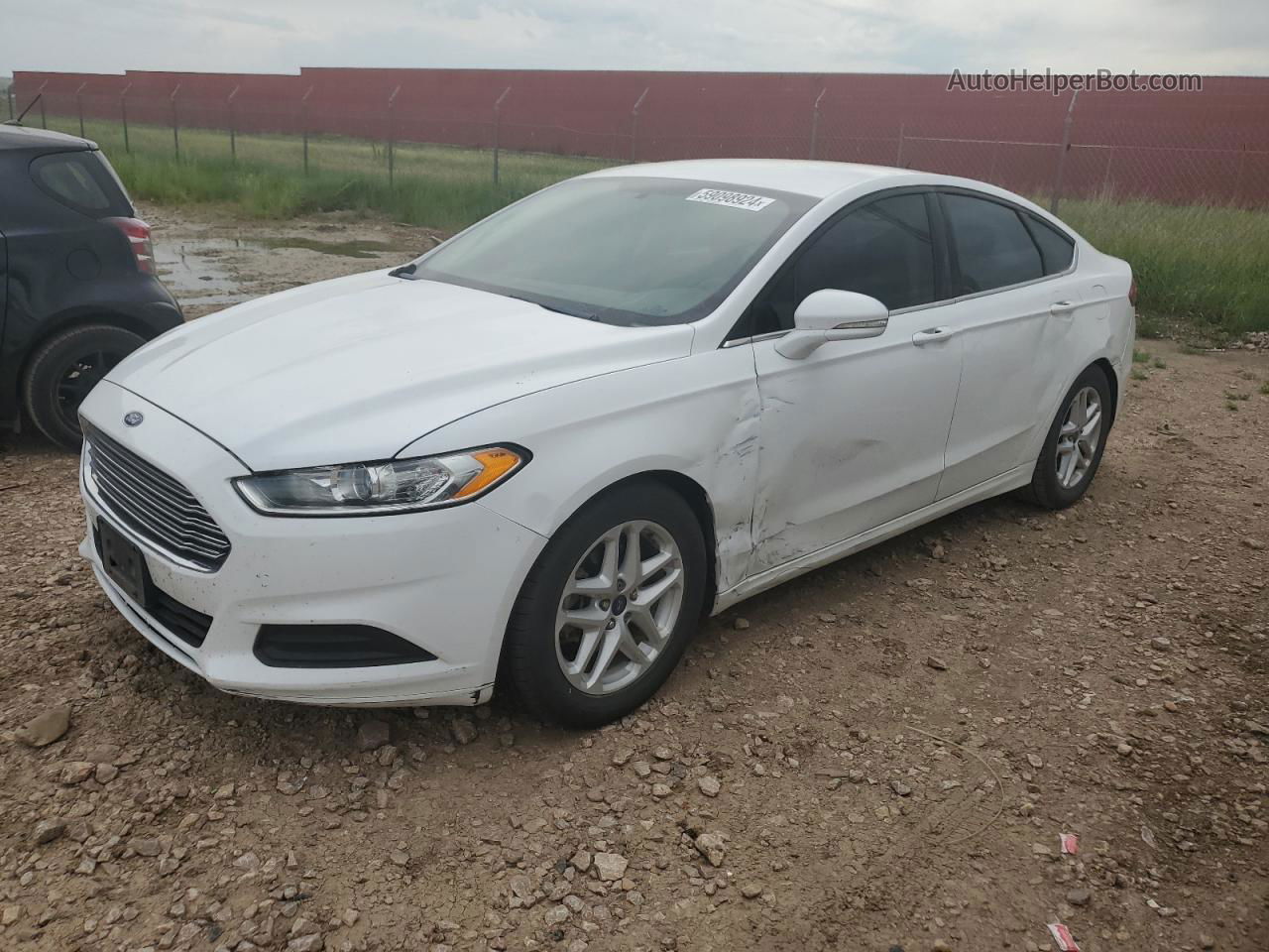 2016 Ford Fusion Se White vin: 3FA6P0H74GR151687