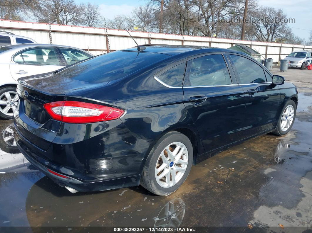 2016 Ford Fusion Se Черный vin: 3FA6P0H74GR202069