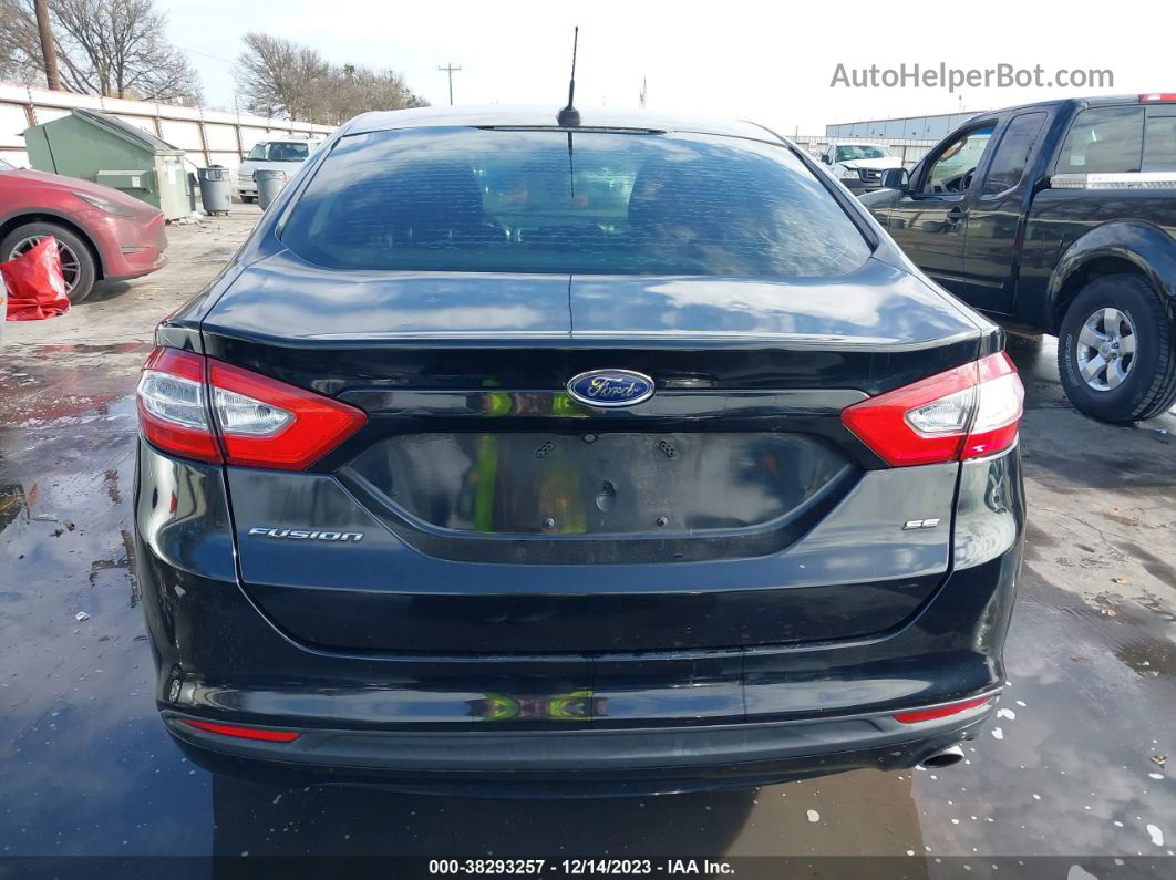 2016 Ford Fusion Se Black vin: 3FA6P0H74GR202069