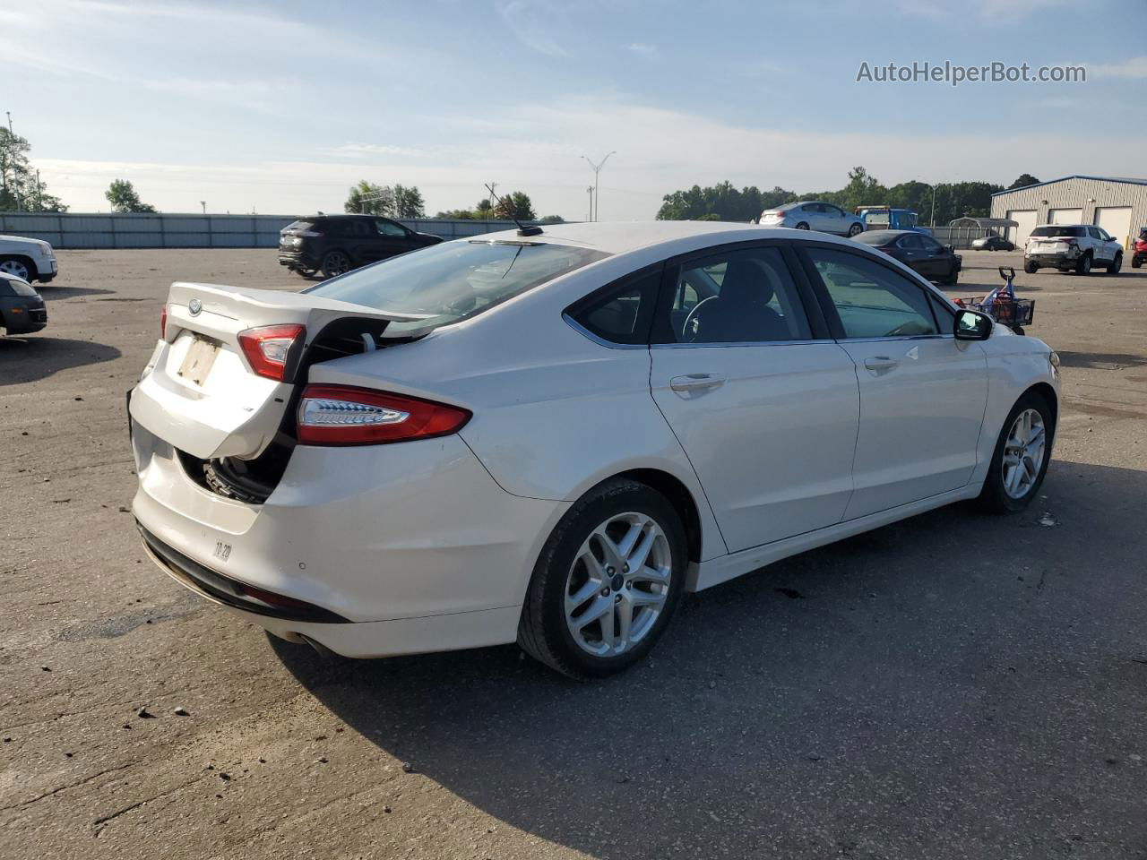 2016 Ford Fusion Se White vin: 3FA6P0H74GR202590