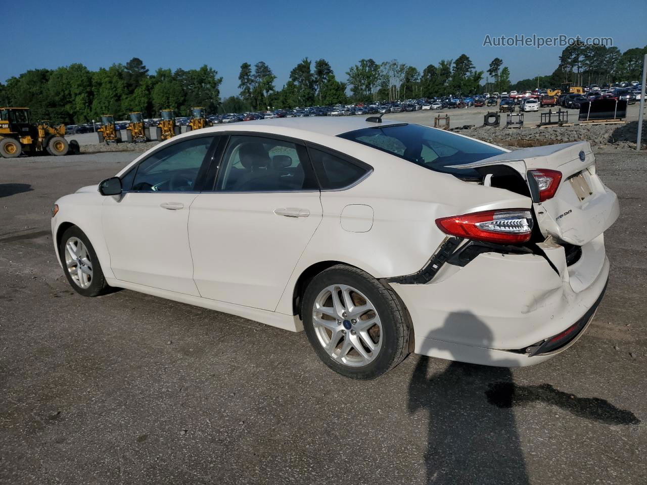 2016 Ford Fusion Se Белый vin: 3FA6P0H74GR202590