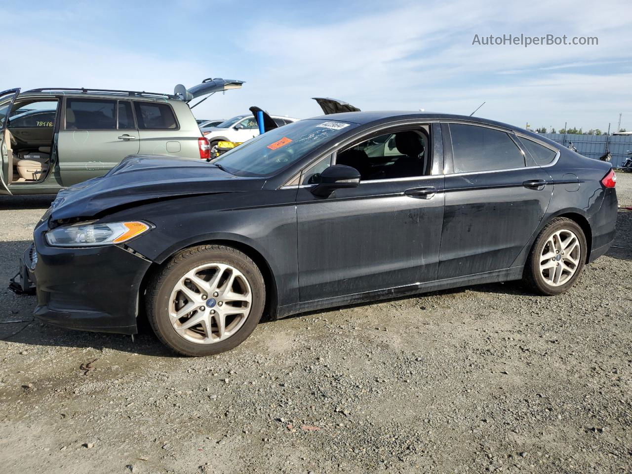 2016 Ford Fusion Se Black vin: 3FA6P0H74GR203559