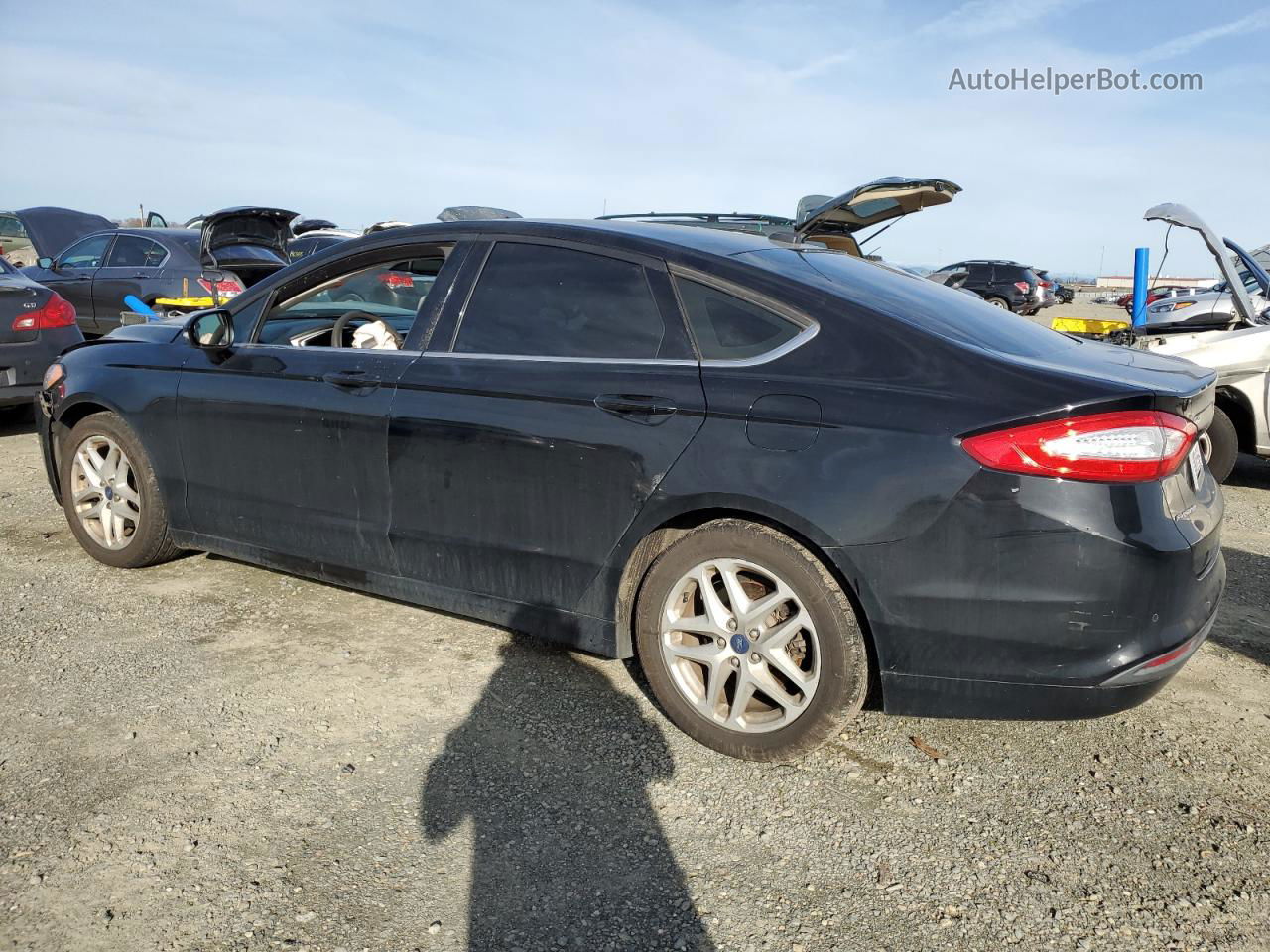 2016 Ford Fusion Se Черный vin: 3FA6P0H74GR203559