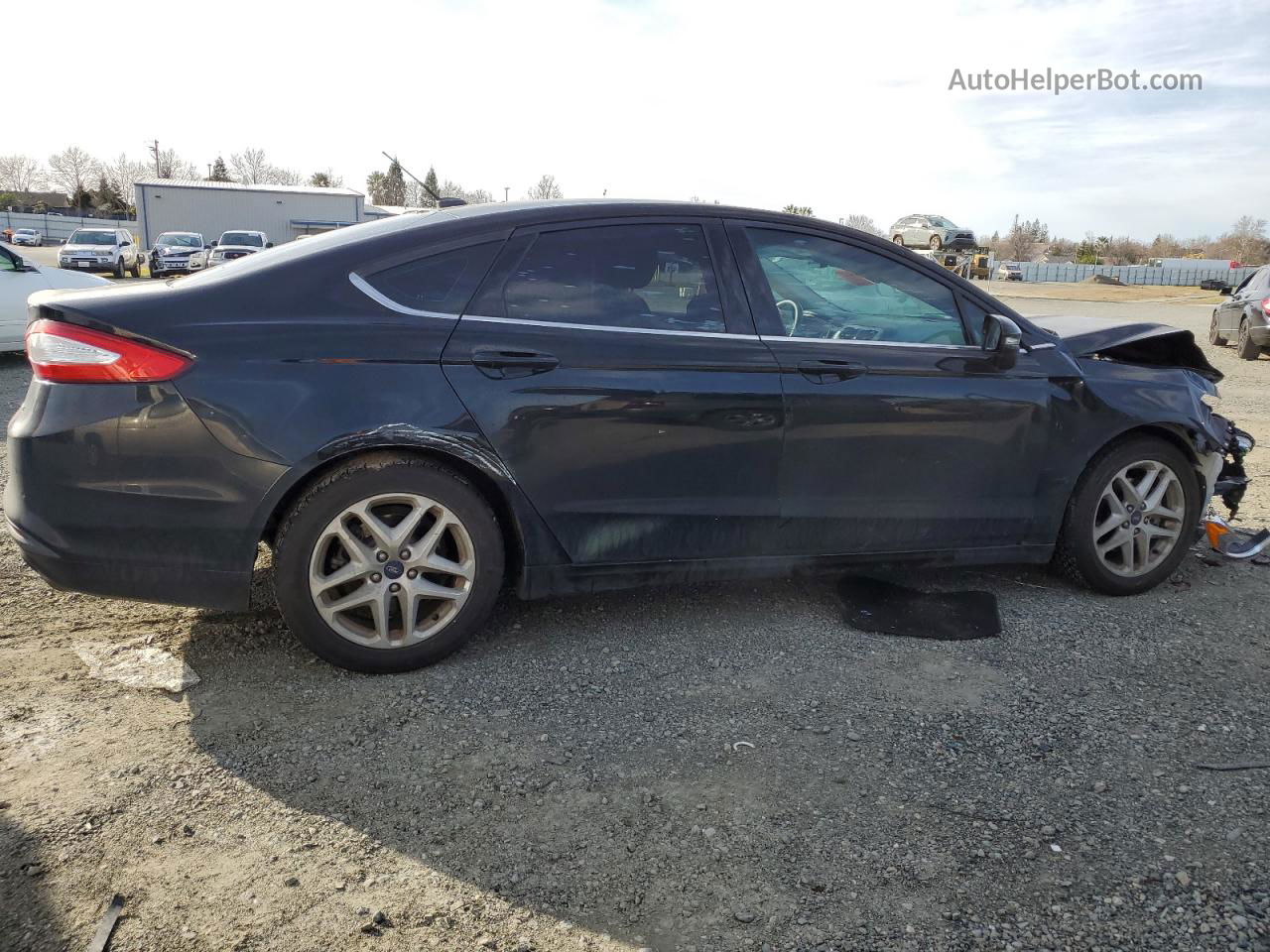 2016 Ford Fusion Se Black vin: 3FA6P0H74GR203559