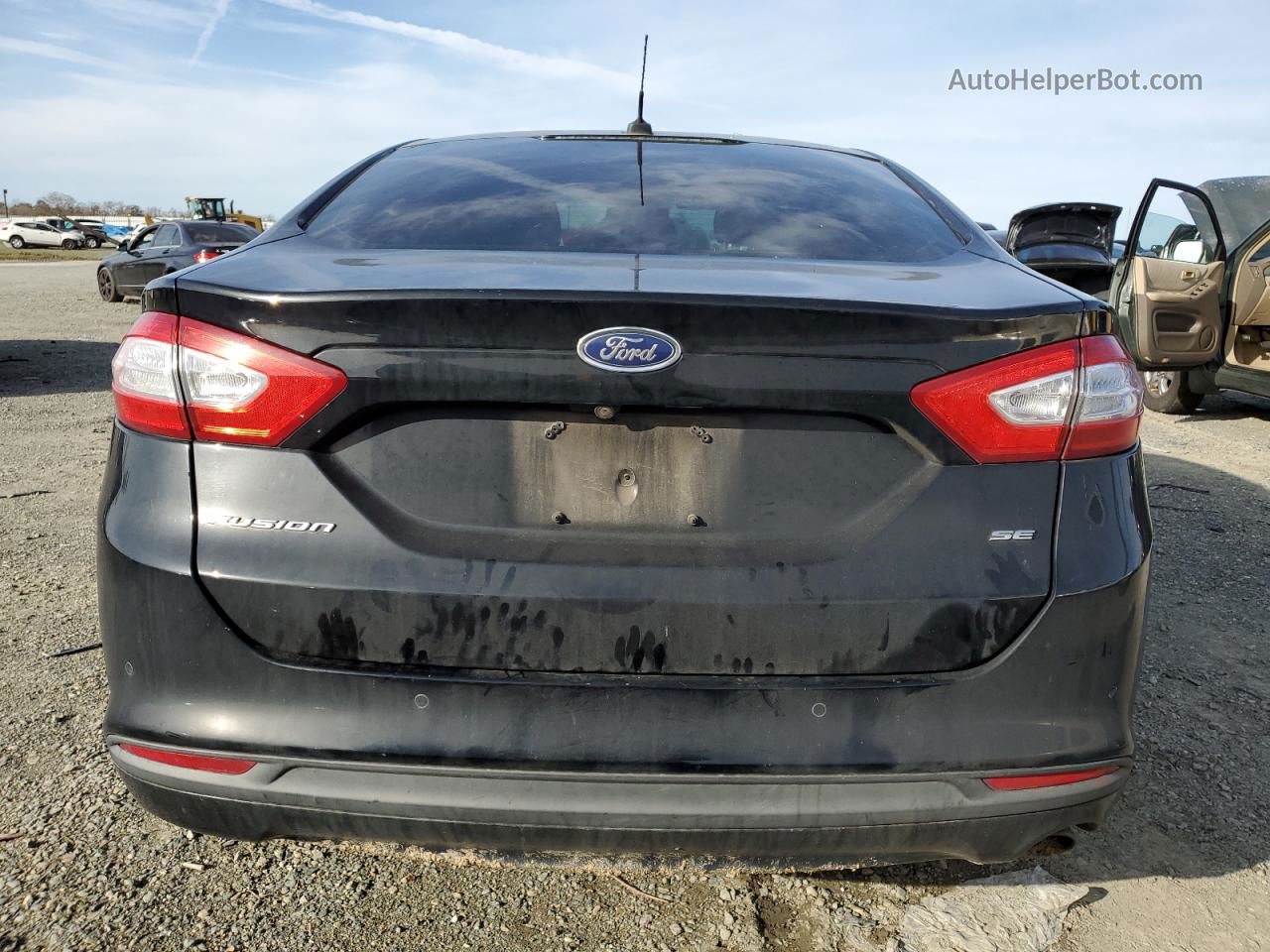 2016 Ford Fusion Se Черный vin: 3FA6P0H74GR203559