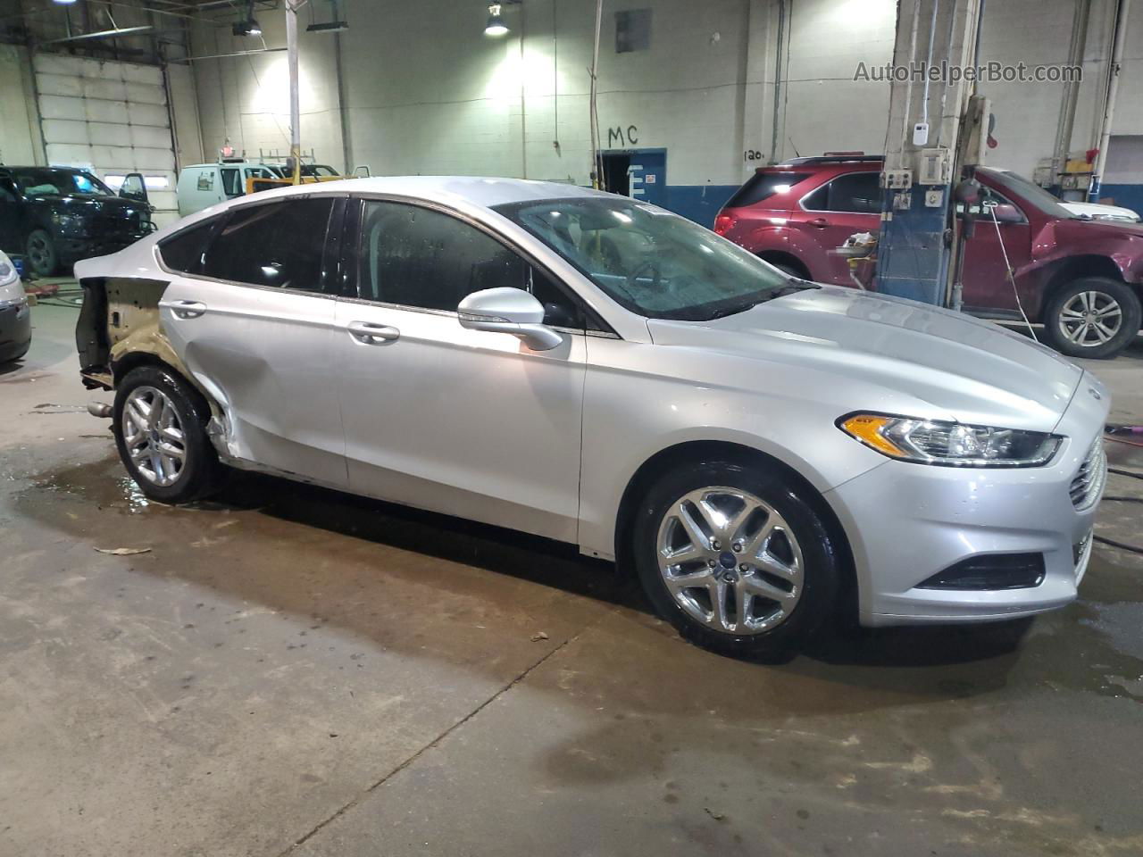 2016 Ford Fusion Se Silver vin: 3FA6P0H74GR217168