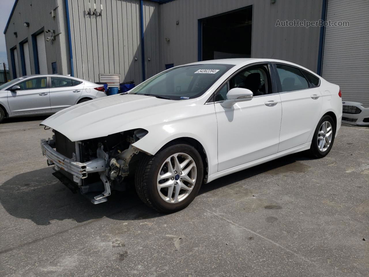 2016 Ford Fusion Se White vin: 3FA6P0H74GR240093