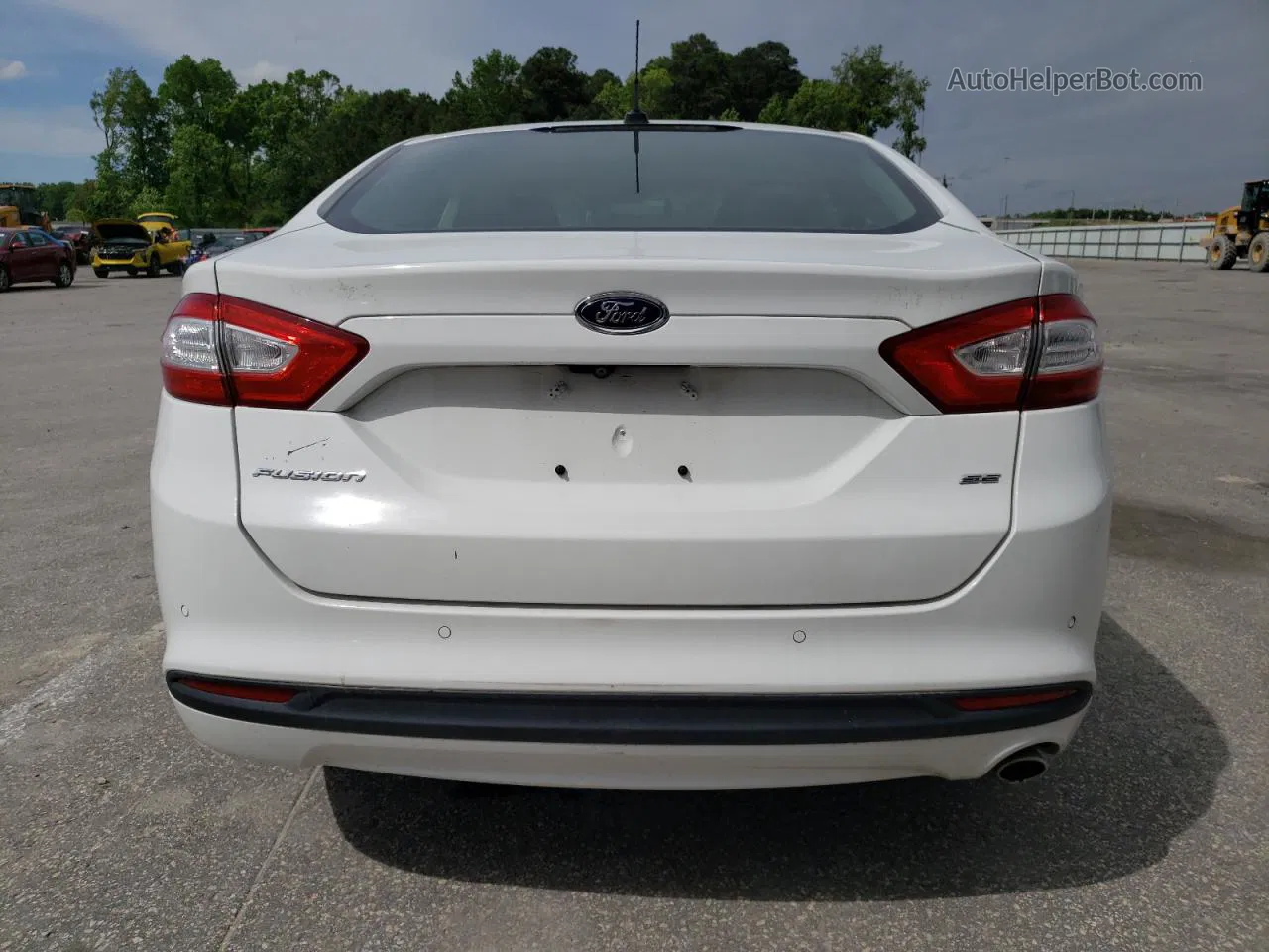 2016 Ford Fusion Se White vin: 3FA6P0H74GR240093