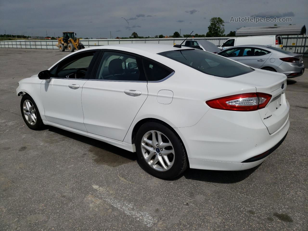 2016 Ford Fusion Se White vin: 3FA6P0H74GR240093