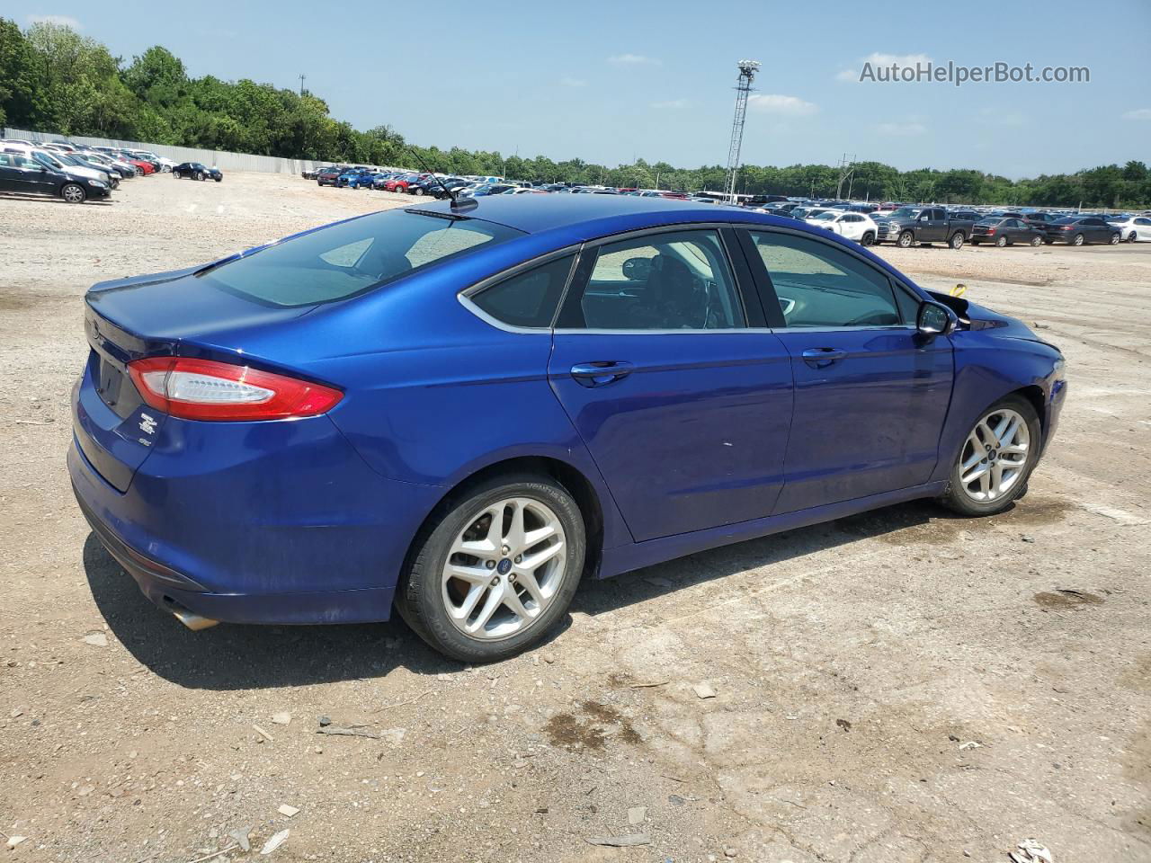 2016 Ford Fusion Se Blue vin: 3FA6P0H74GR263258