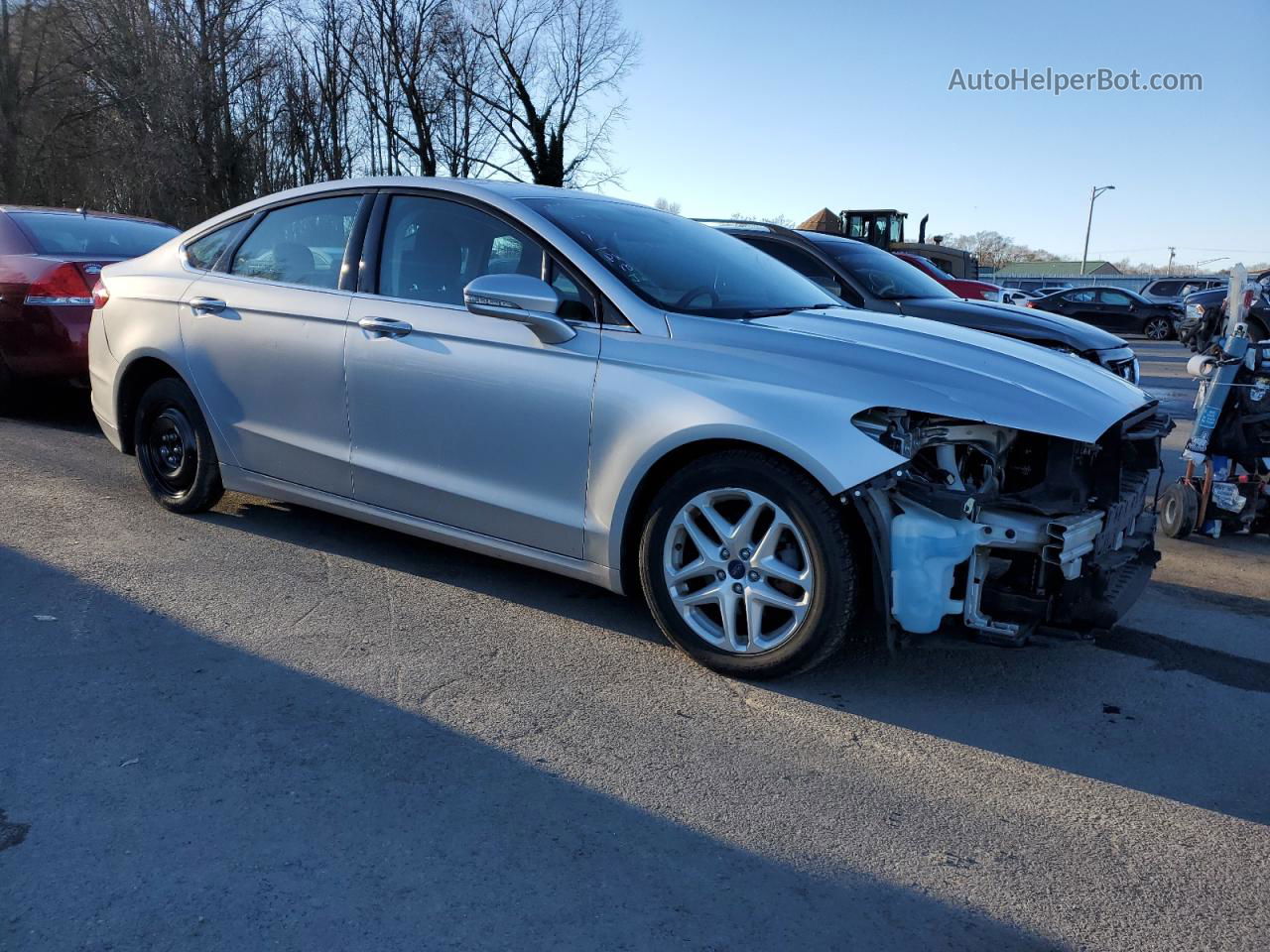 2016 Ford Fusion Se Silver vin: 3FA6P0H74GR300017