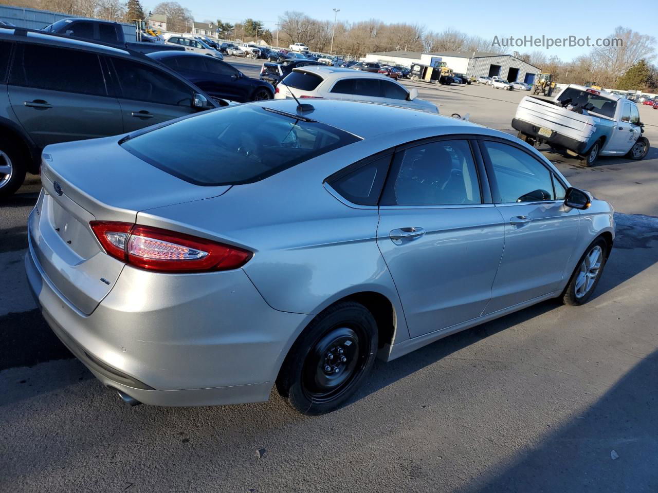 2016 Ford Fusion Se Silver vin: 3FA6P0H74GR300017