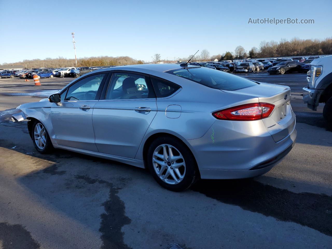 2016 Ford Fusion Se Silver vin: 3FA6P0H74GR300017