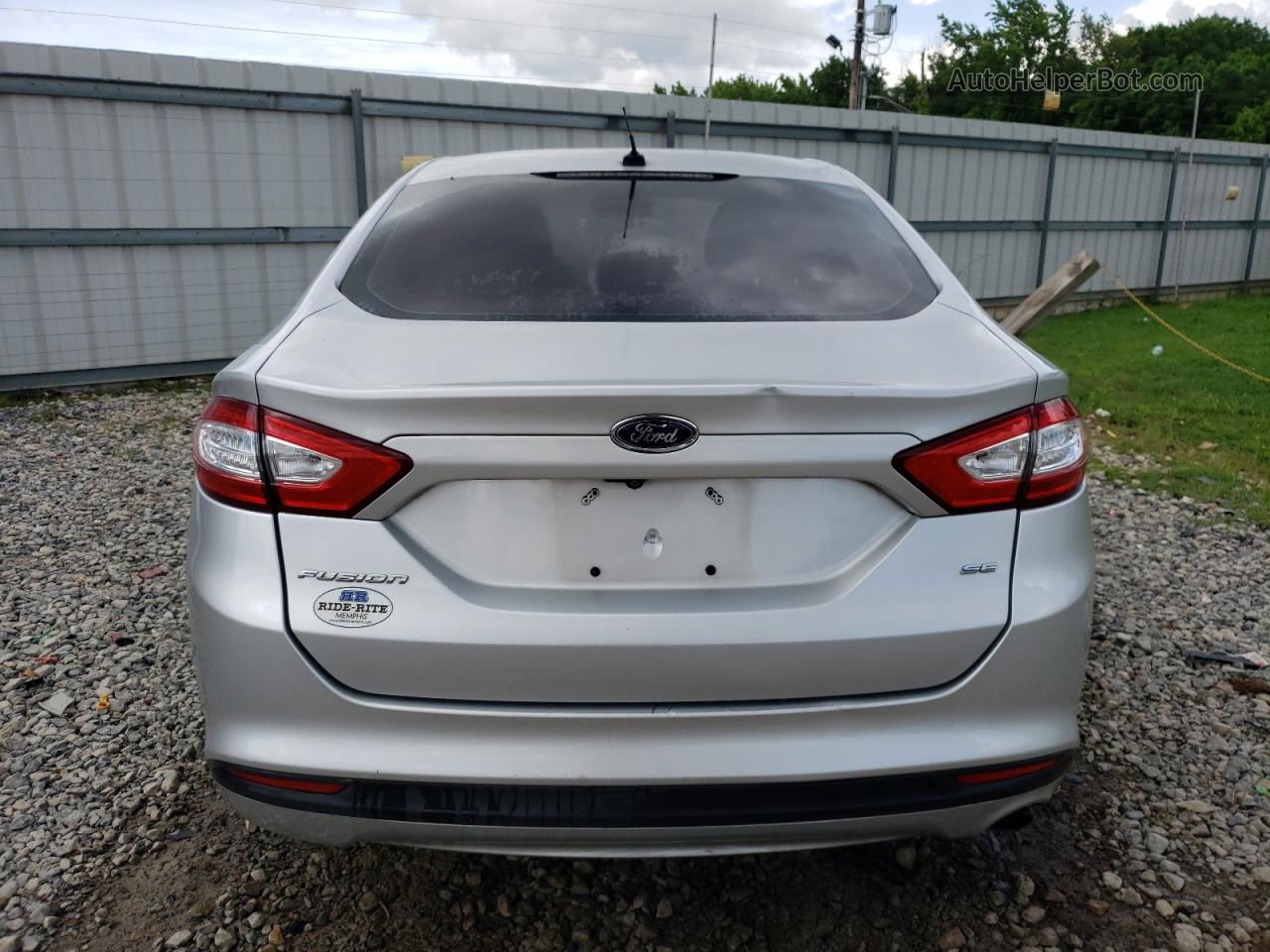 2016 Ford Fusion Se Silver vin: 3FA6P0H74GR344910