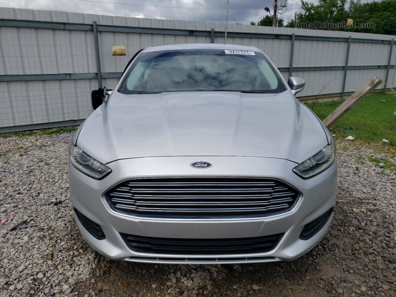 2016 Ford Fusion Se Silver vin: 3FA6P0H74GR344910