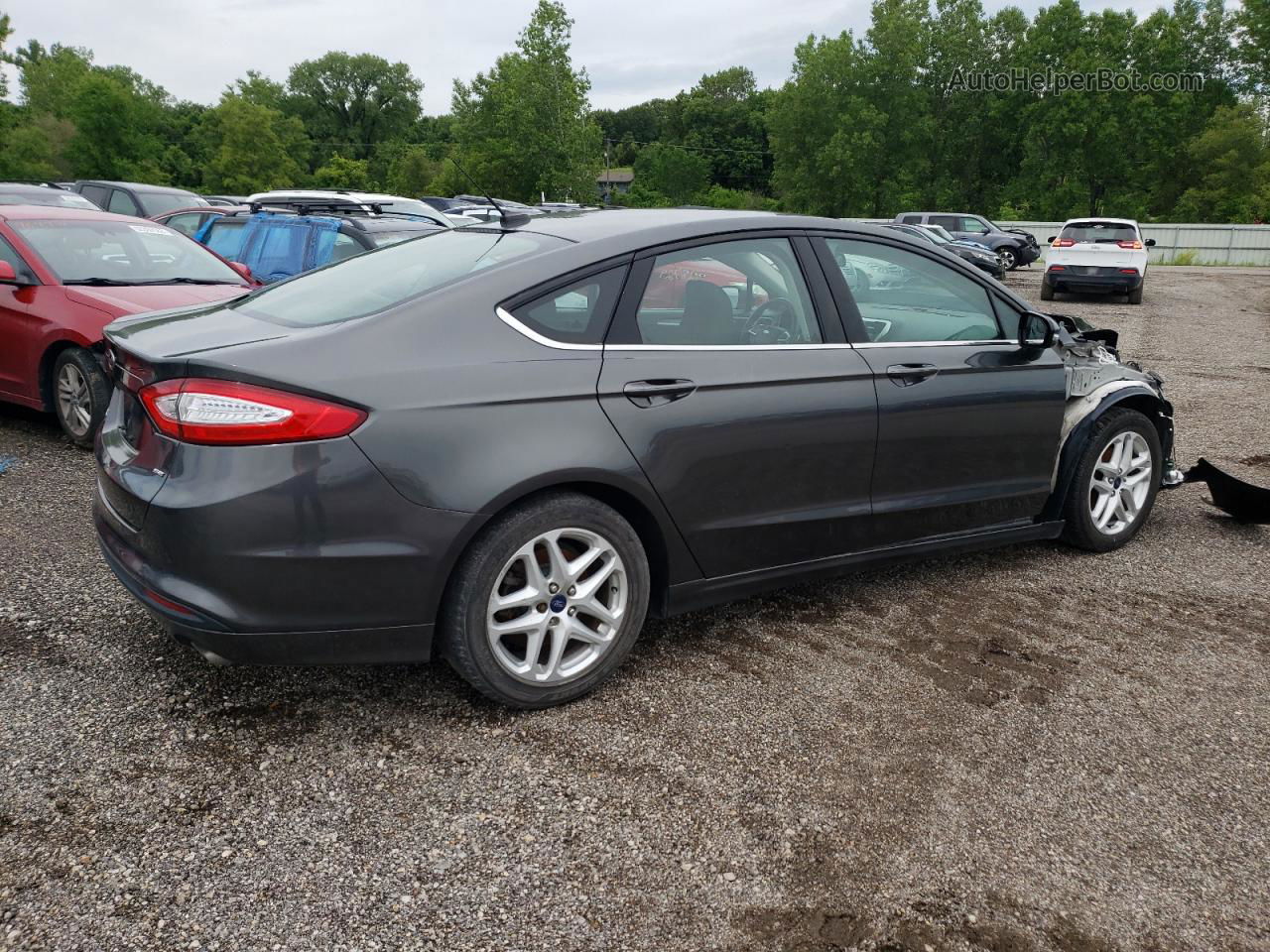 2016 Ford Fusion Se Черный vin: 3FA6P0H74GR346074