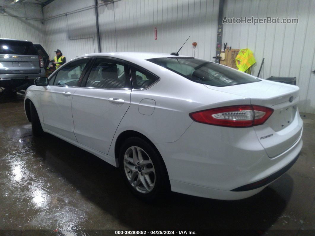 2016 Ford Fusion Se White vin: 3FA6P0H74GR358337