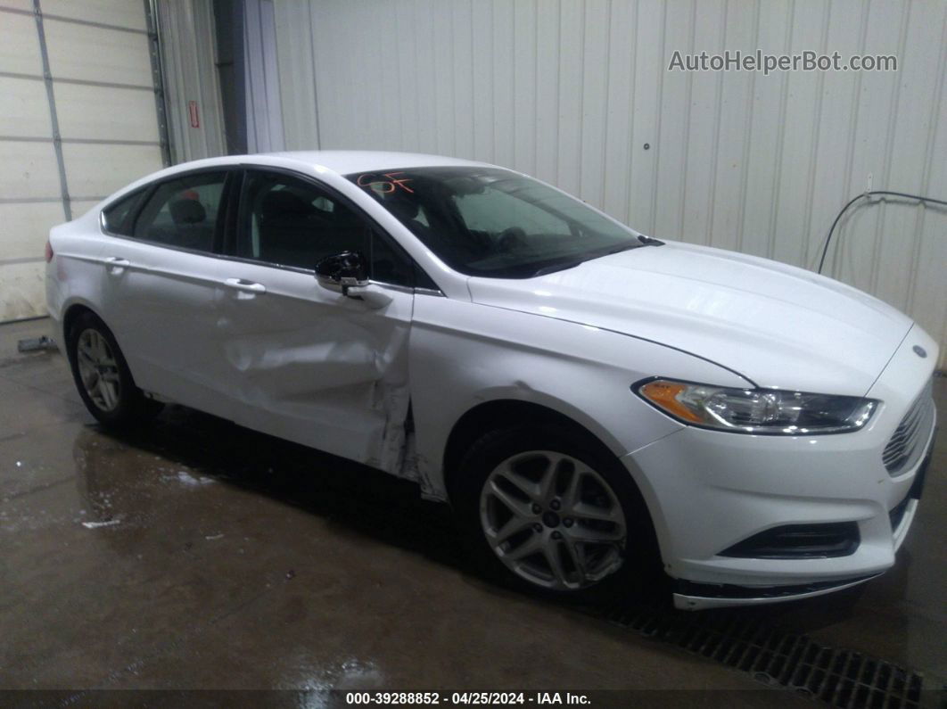 2016 Ford Fusion Se White vin: 3FA6P0H74GR358337