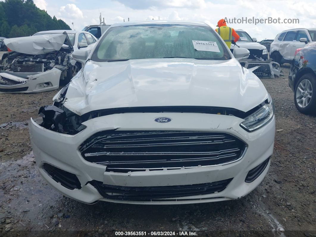 2016 Ford Fusion Se White vin: 3FA6P0H74GR390320