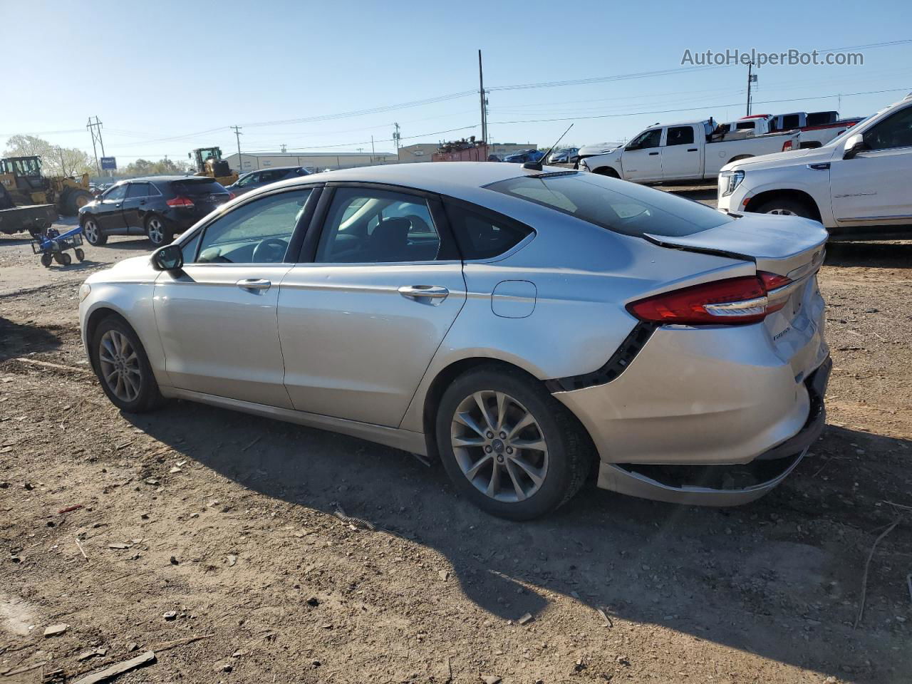 2017 Ford Fusion Se Silver vin: 3FA6P0H74HR116486