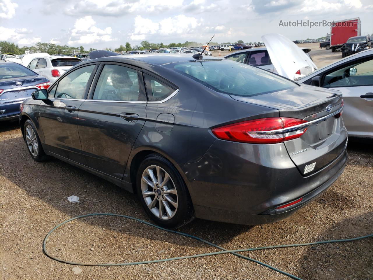 2017 Ford Fusion Se Серый vin: 3FA6P0H74HR199160