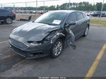 2017 Ford Fusion Se Gray vin: 3FA6P0H74HR410759