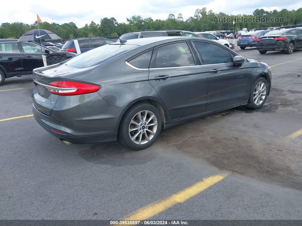 2017 Ford Fusion Se Gray vin: 3FA6P0H74HR410759