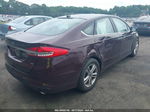 2018 Ford Fusion Se Burgundy vin: 3FA6P0H74JR114534