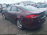 2018 Ford Fusion Se Burgundy vin: 3FA6P0H74JR114534