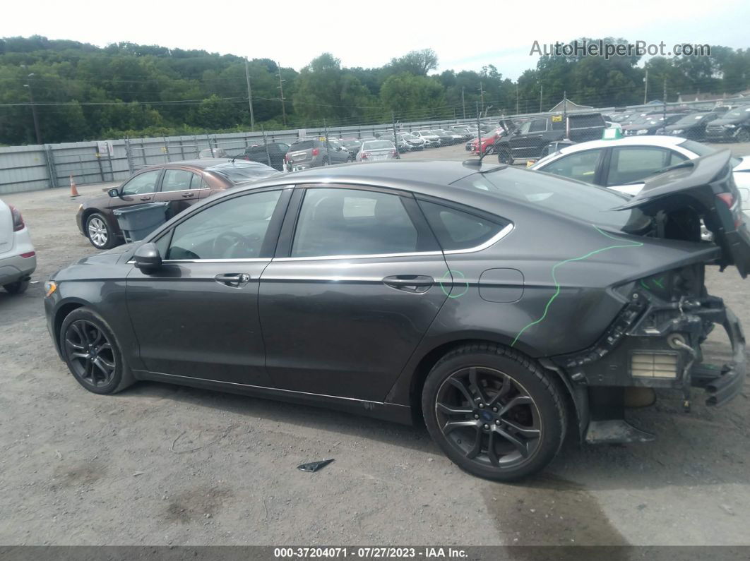 2018 Ford Fusion Se Gray vin: 3FA6P0H74JR184650