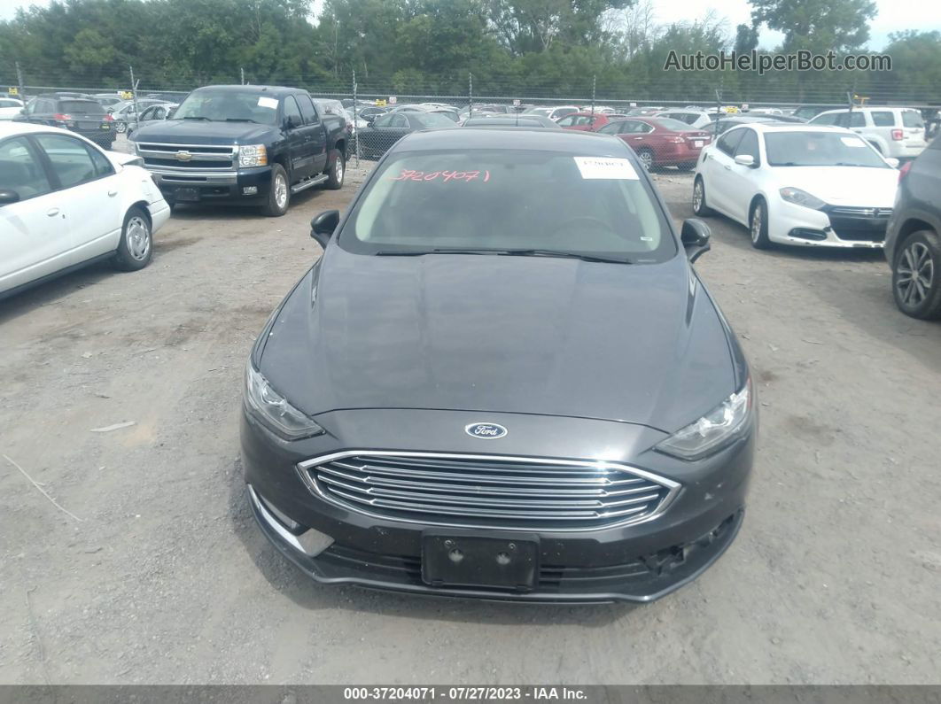 2018 Ford Fusion Se Gray vin: 3FA6P0H74JR184650