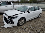 2019 Ford Fusion Se White vin: 3FA6P0H74KR104703