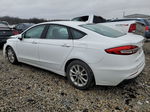 2019 Ford Fusion Se White vin: 3FA6P0H74KR104703