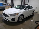 2020 Ford Fusion Se White vin: 3FA6P0H74LR129120