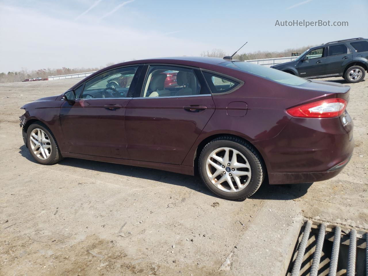 2013 Ford Fusion Se Burgundy vin: 3FA6P0H75DR123117