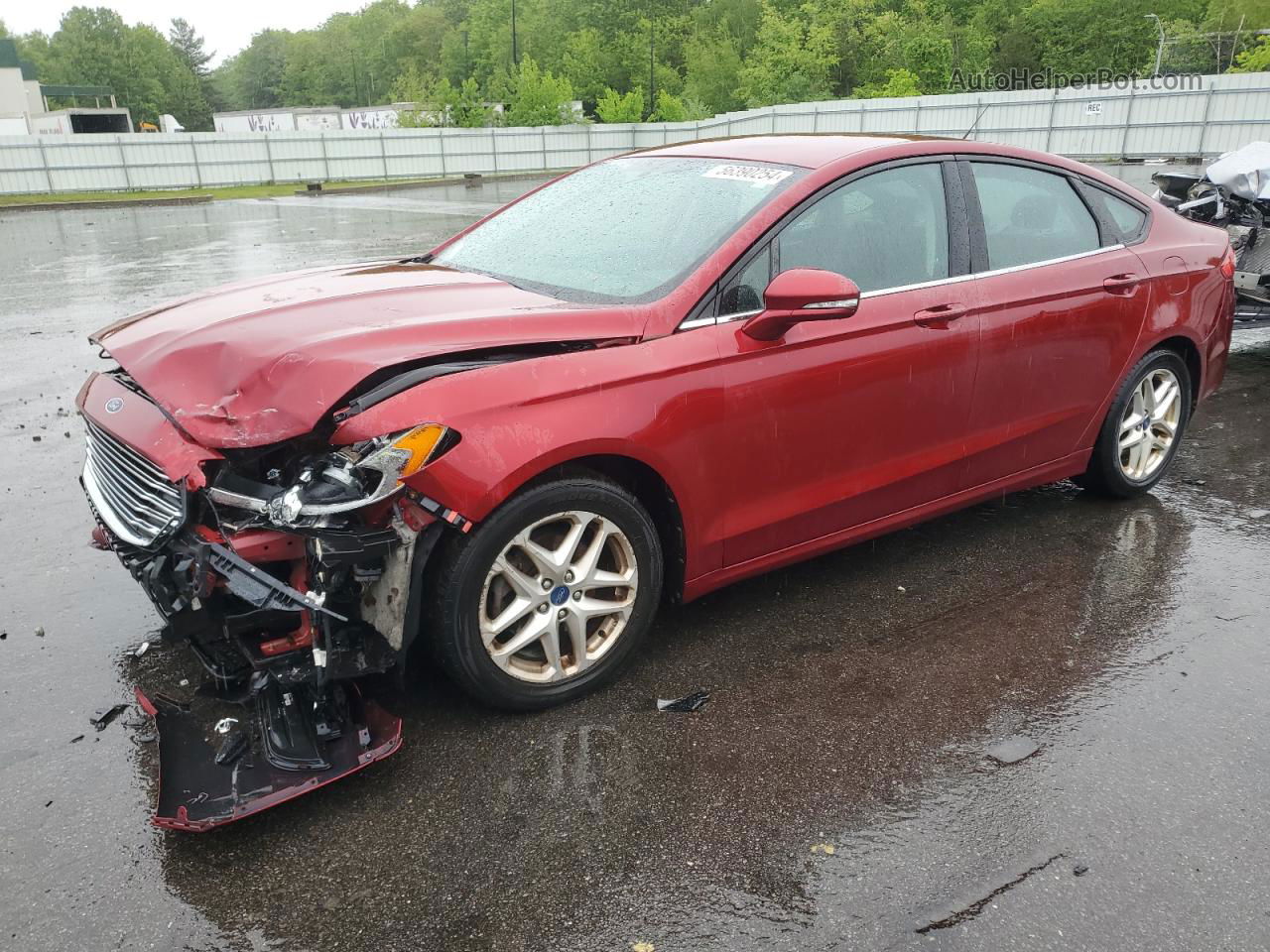 2013 Ford Fusion Se Red vin: 3FA6P0H75DR130066