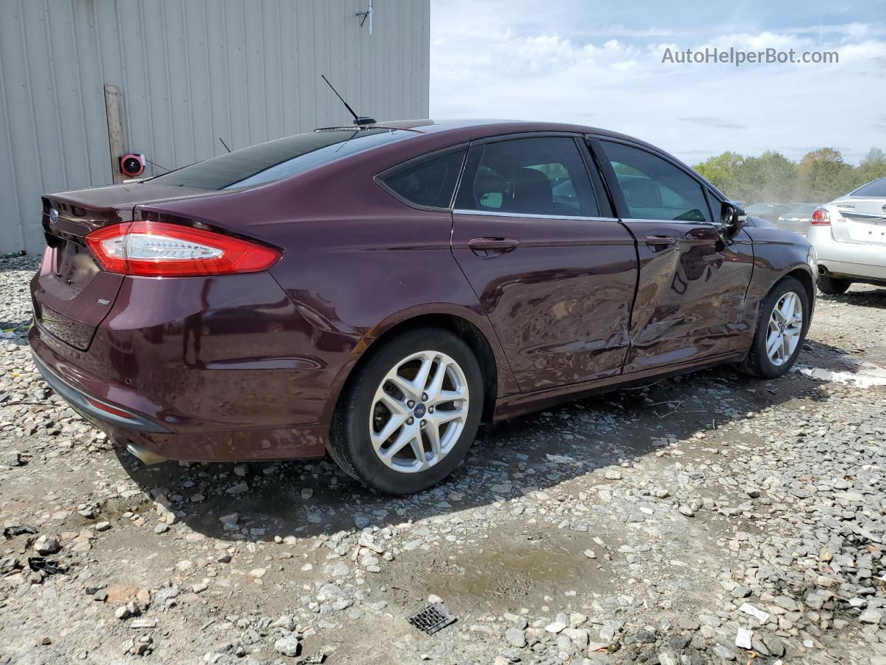 2013 Ford Fusion Se Burgundy vin: 3FA6P0H75DR213335