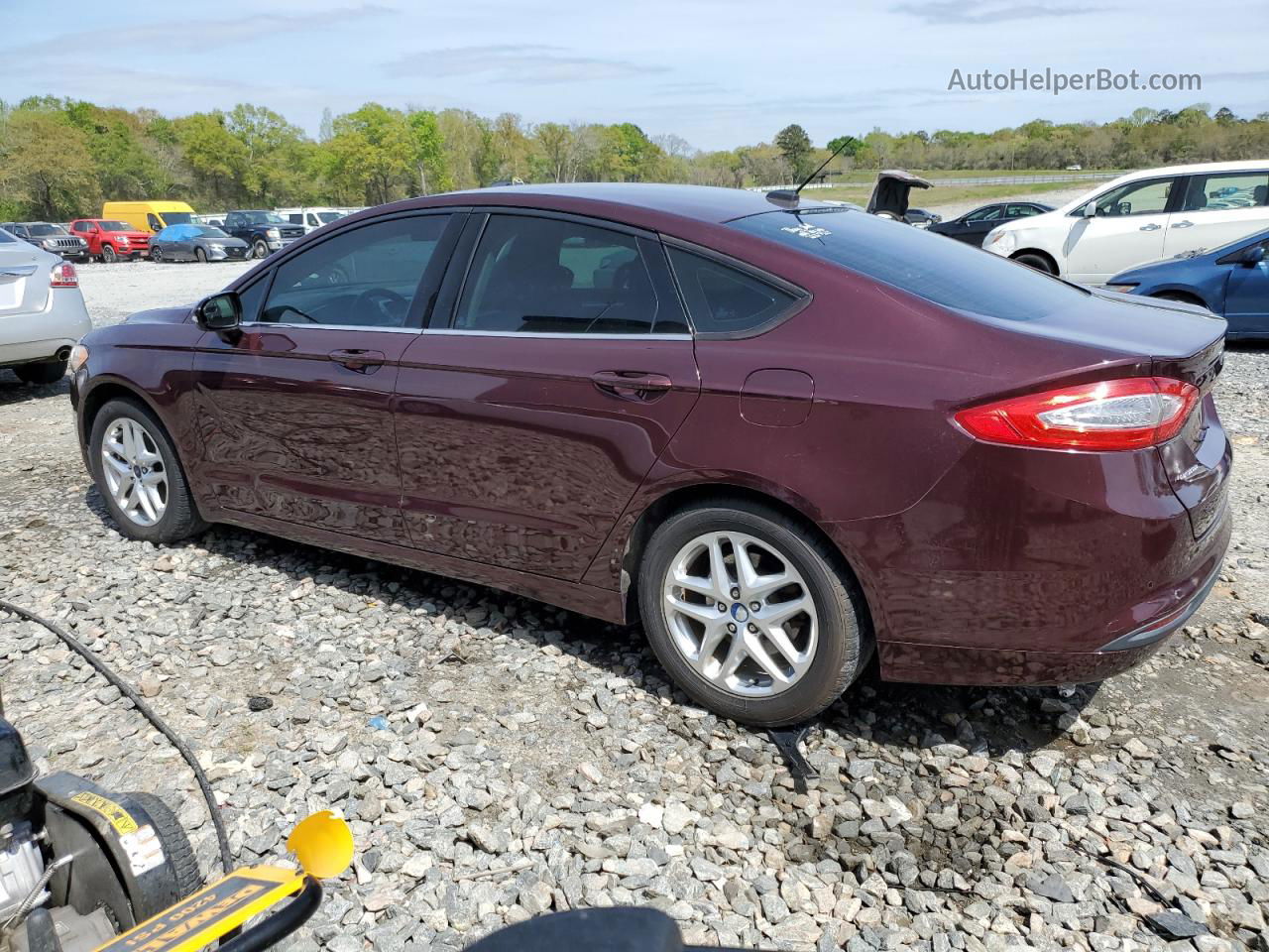 2013 Ford Fusion Se Burgundy vin: 3FA6P0H75DR213335