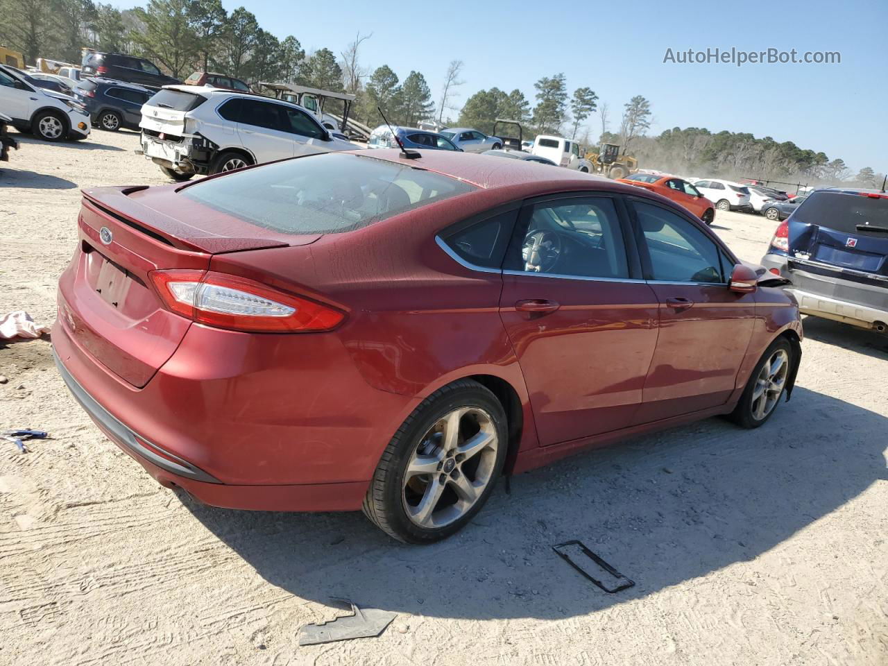 2013 Ford Fusion Se Maroon vin: 3FA6P0H75DR259005