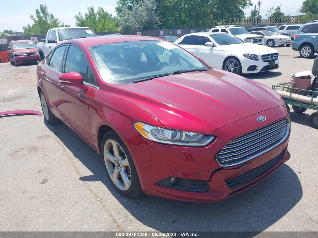 2014 Ford Fusion Se Red vin: 3FA6P0H75ER120896