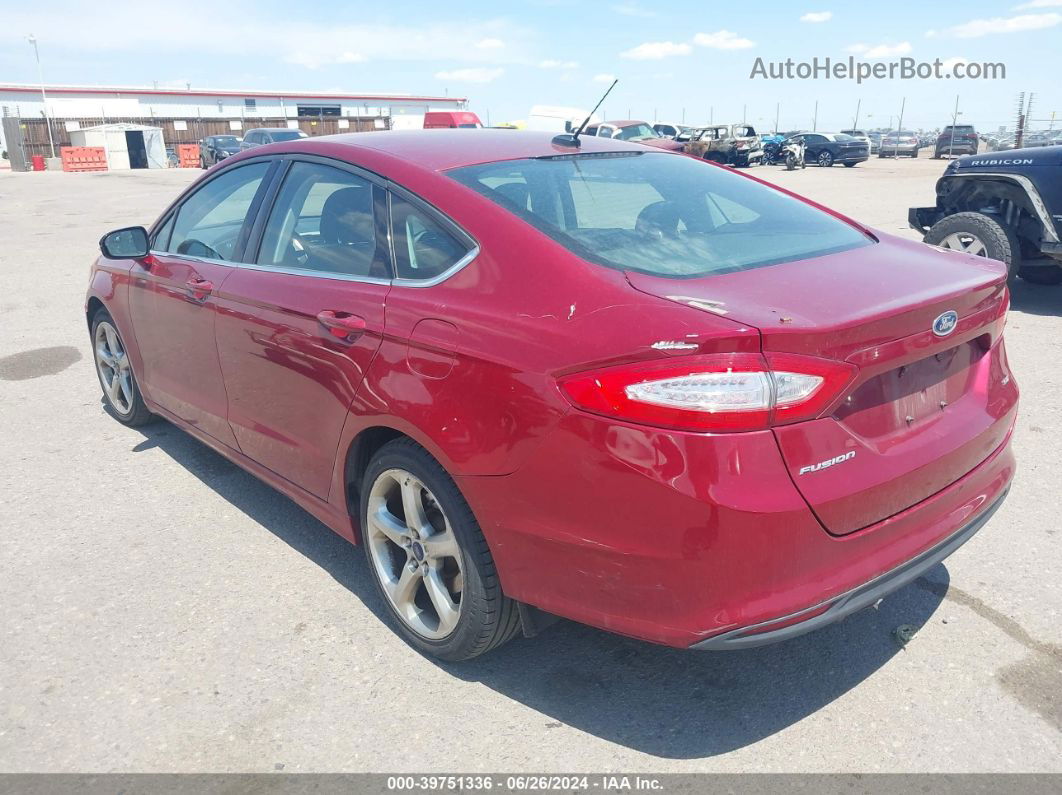 2014 Ford Fusion Se Red vin: 3FA6P0H75ER120896