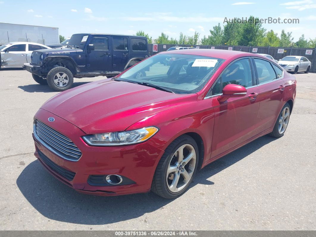 2014 Ford Fusion Se Red vin: 3FA6P0H75ER120896