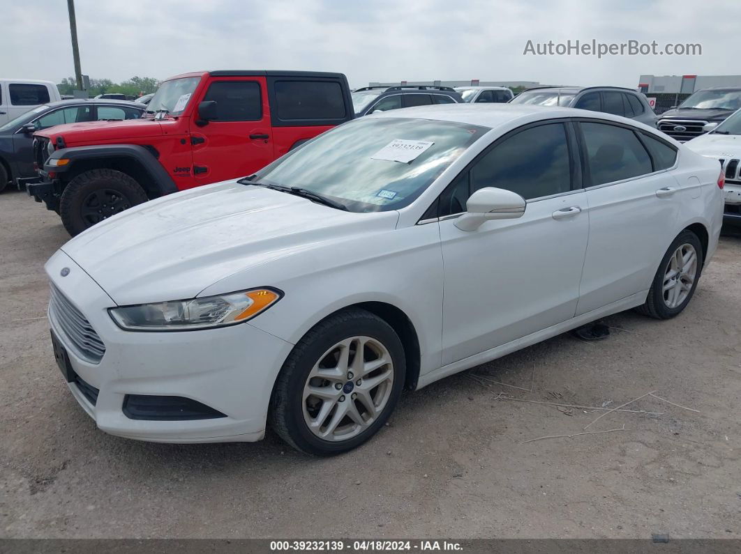 2014 Ford Fusion Se White vin: 3FA6P0H75ER148830