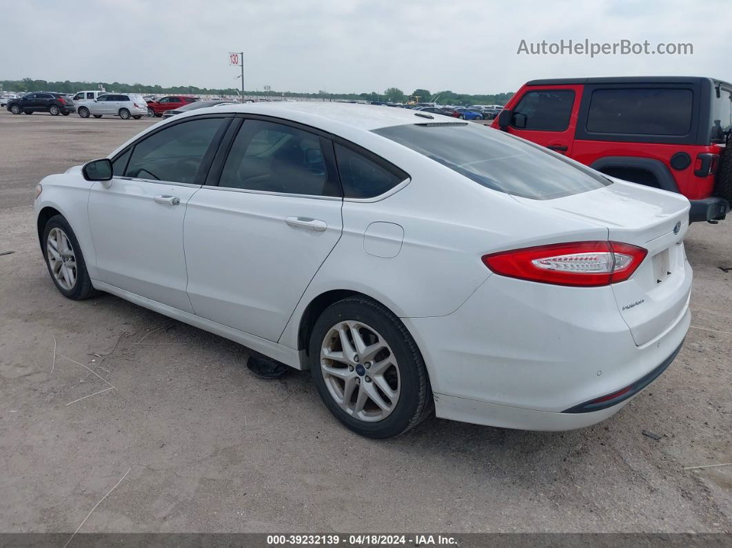 2014 Ford Fusion Se White vin: 3FA6P0H75ER148830