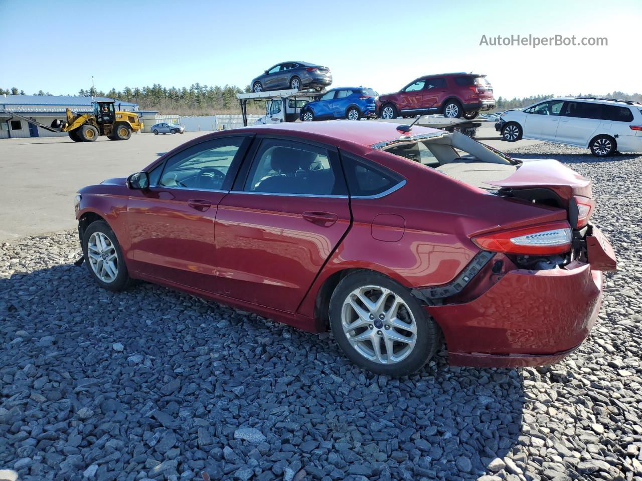 2014 Ford Fusion Se Red vin: 3FA6P0H75ER202482