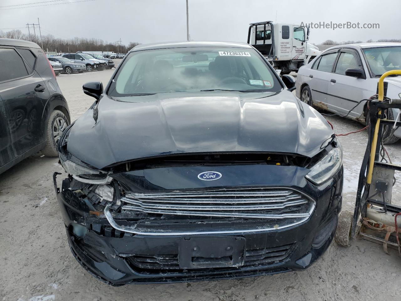 2014 Ford Fusion Se Black vin: 3FA6P0H75ER230203