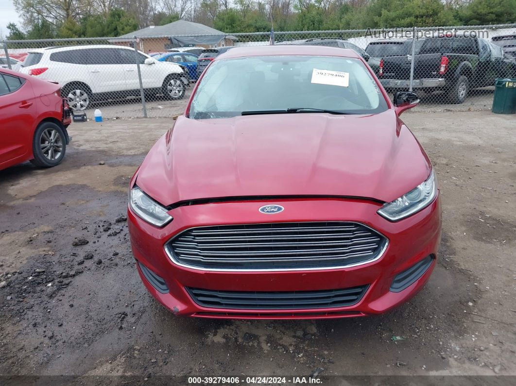 2014 Ford Fusion Se Maroon vin: 3FA6P0H75ER262214