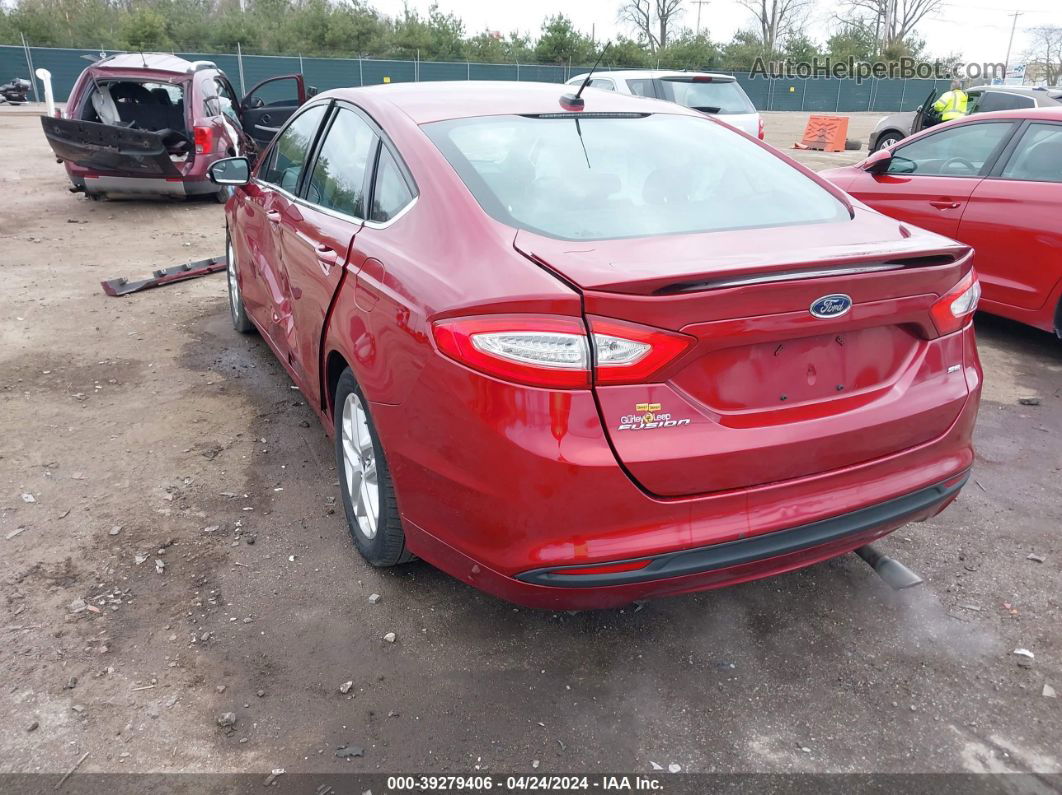 2014 Ford Fusion Se Maroon vin: 3FA6P0H75ER262214