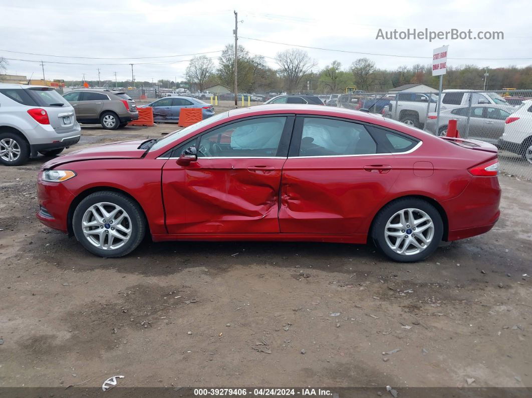 2014 Ford Fusion Se Maroon vin: 3FA6P0H75ER262214