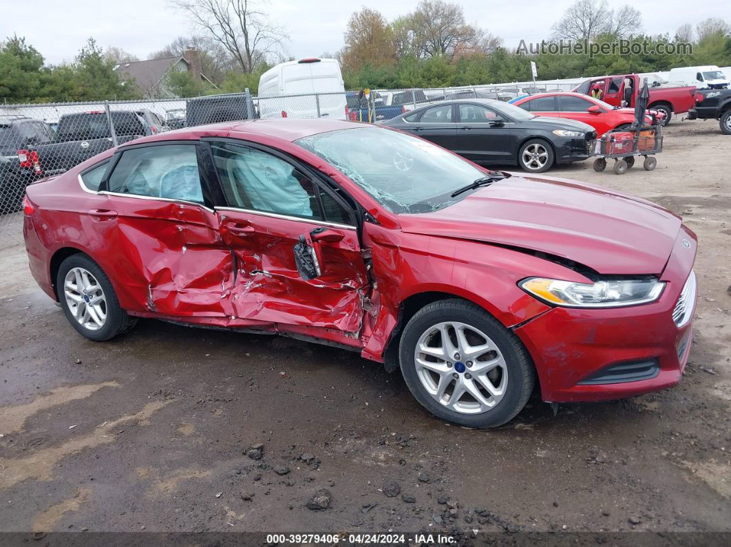 2014 Ford Fusion Se Maroon vin: 3FA6P0H75ER262214